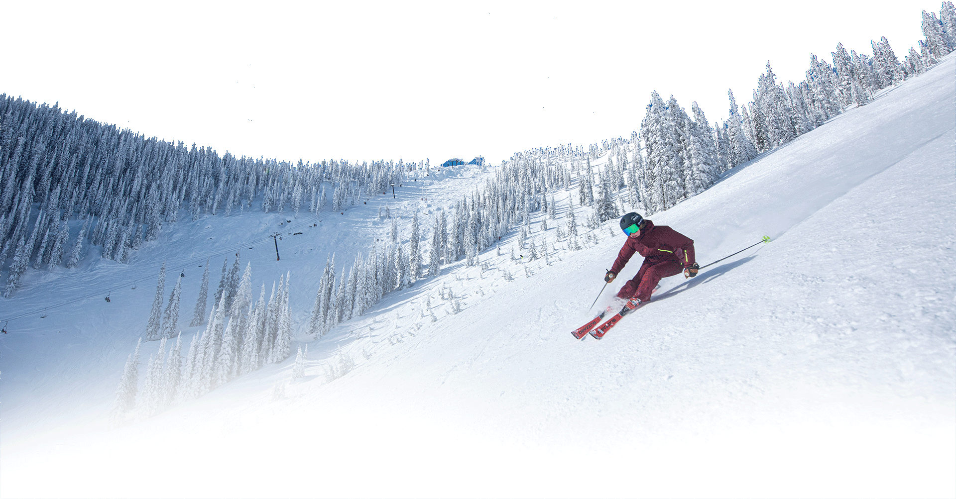 skier-1 Views you get skiing RED