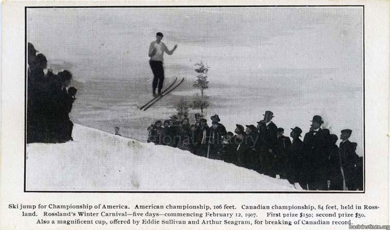 Ski Jump Rossland Winter Carnival 1907