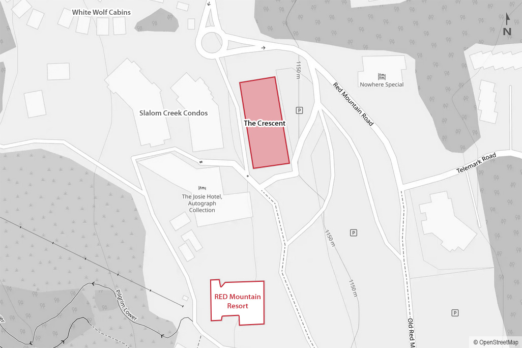 Location map for The Crescent